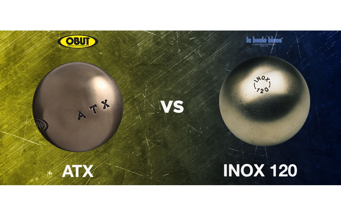 Duel de boules avec la Boule Bleue Inox 120 et l’Obut ATX