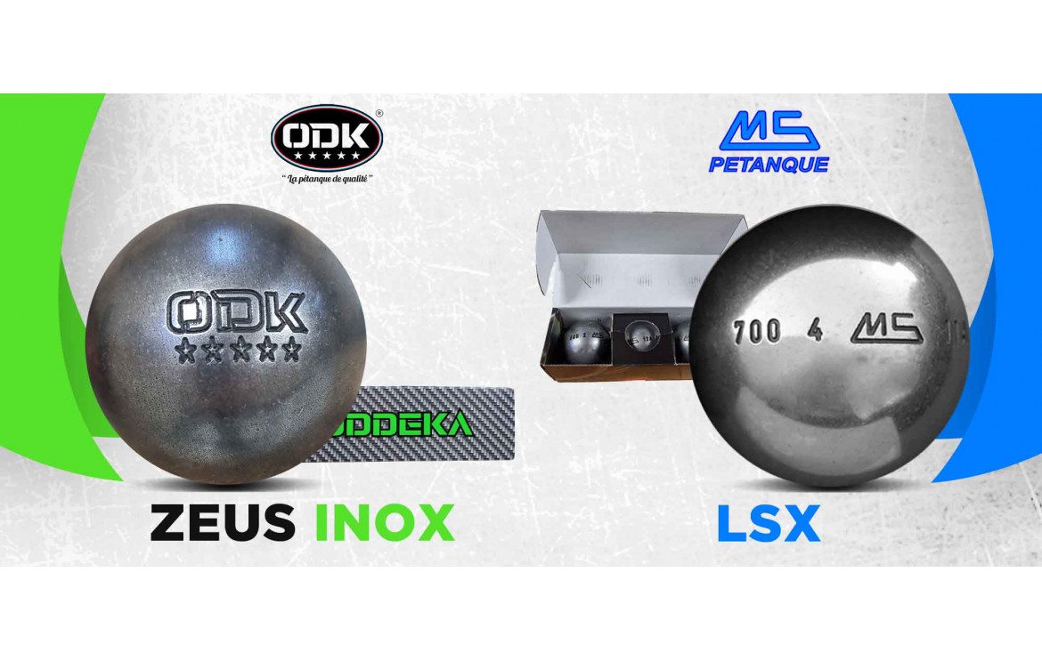 Le duel entre la Oddeka Zeus inox et la MS Pétanque LSX